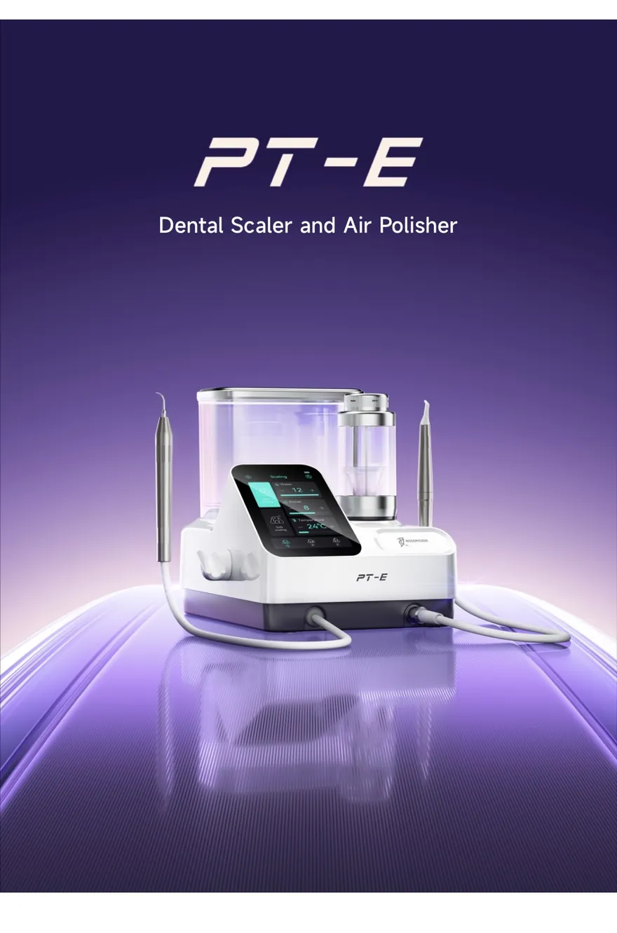 מכשיר PT-E להסרת אבנית ו-Air Polishing במרפאת ד